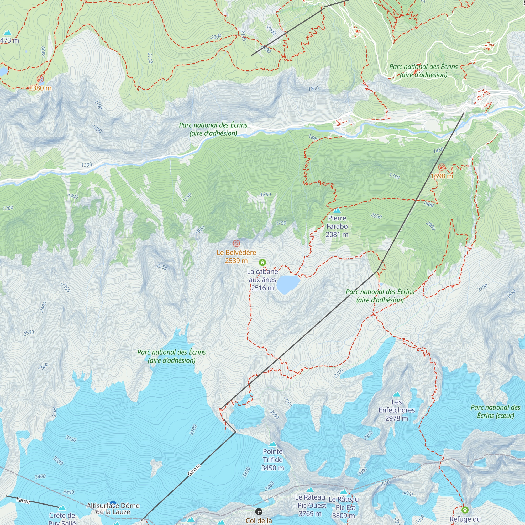La cabane aux ânes map