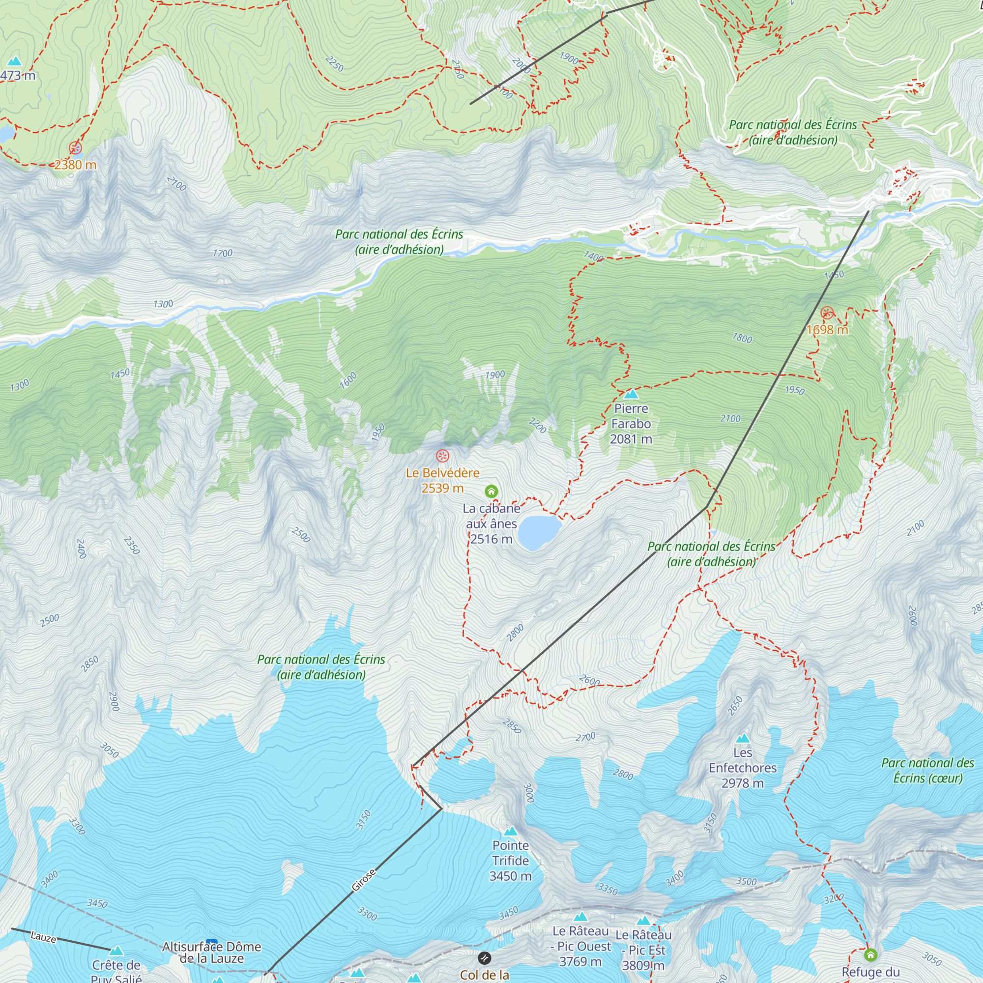 La cabane aux ânes map