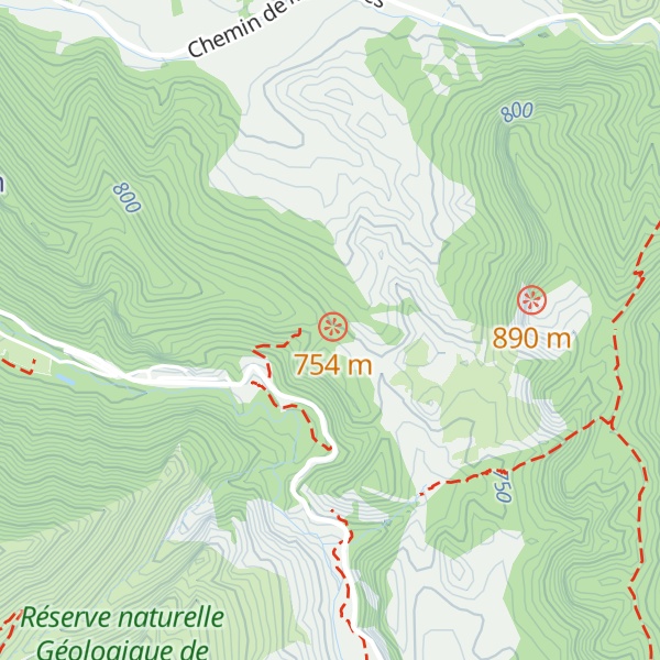 Map of Refuge d'Art Bains thermaux