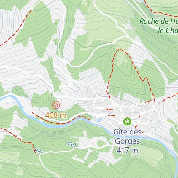 Map of Gîtes du Miaboulet