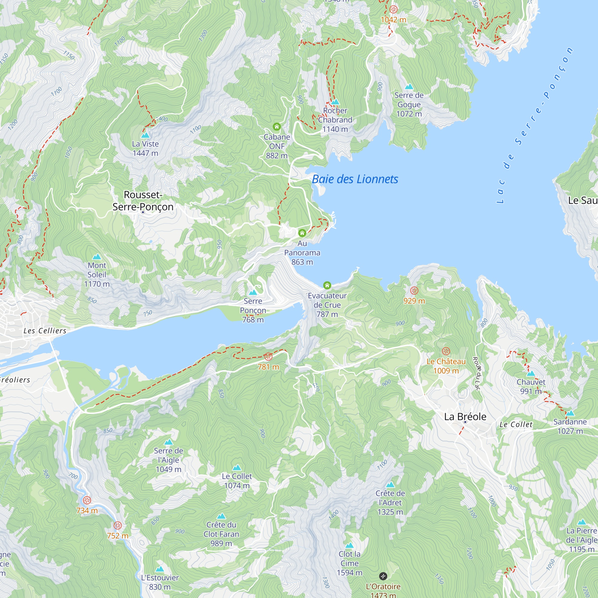 Centrale électrique de Serre-Ponçon map
