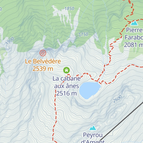 Map of Refuge Évariste Chancel