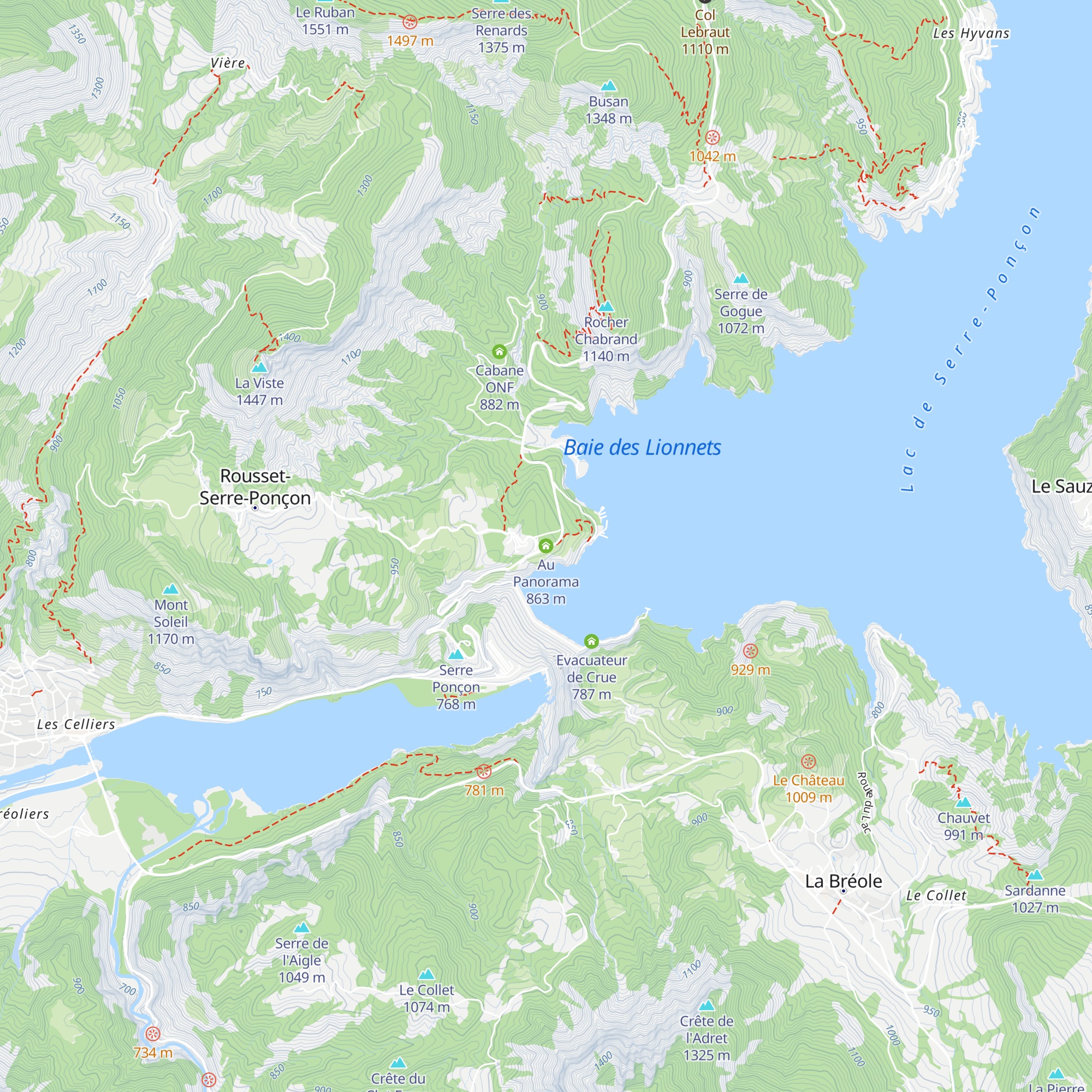 Au Panorama map