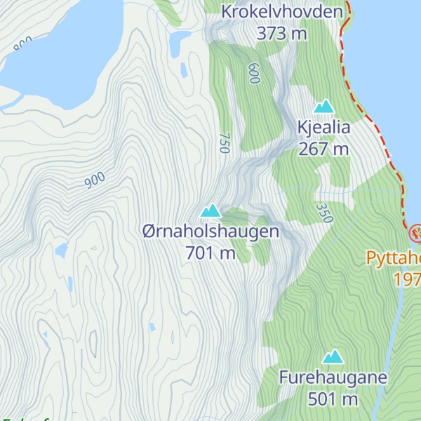 Map of Ørnaholshaugen