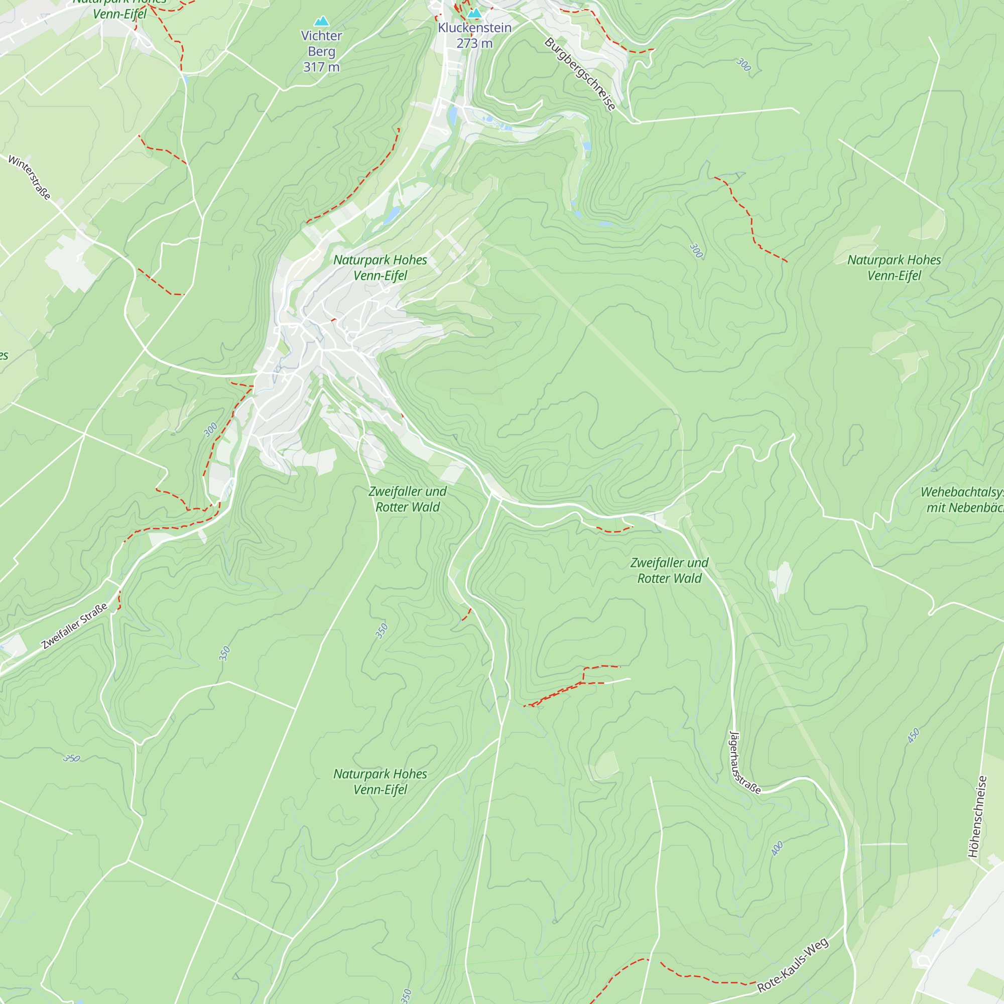 Schutzhütte am Forsthaus Zweifall map