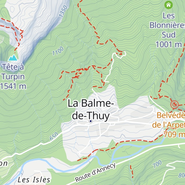 Map of Les Challes