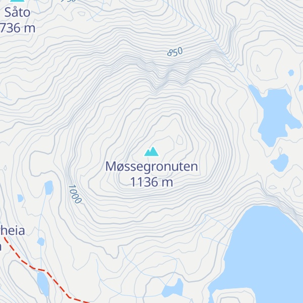 Map of Møssegronuten