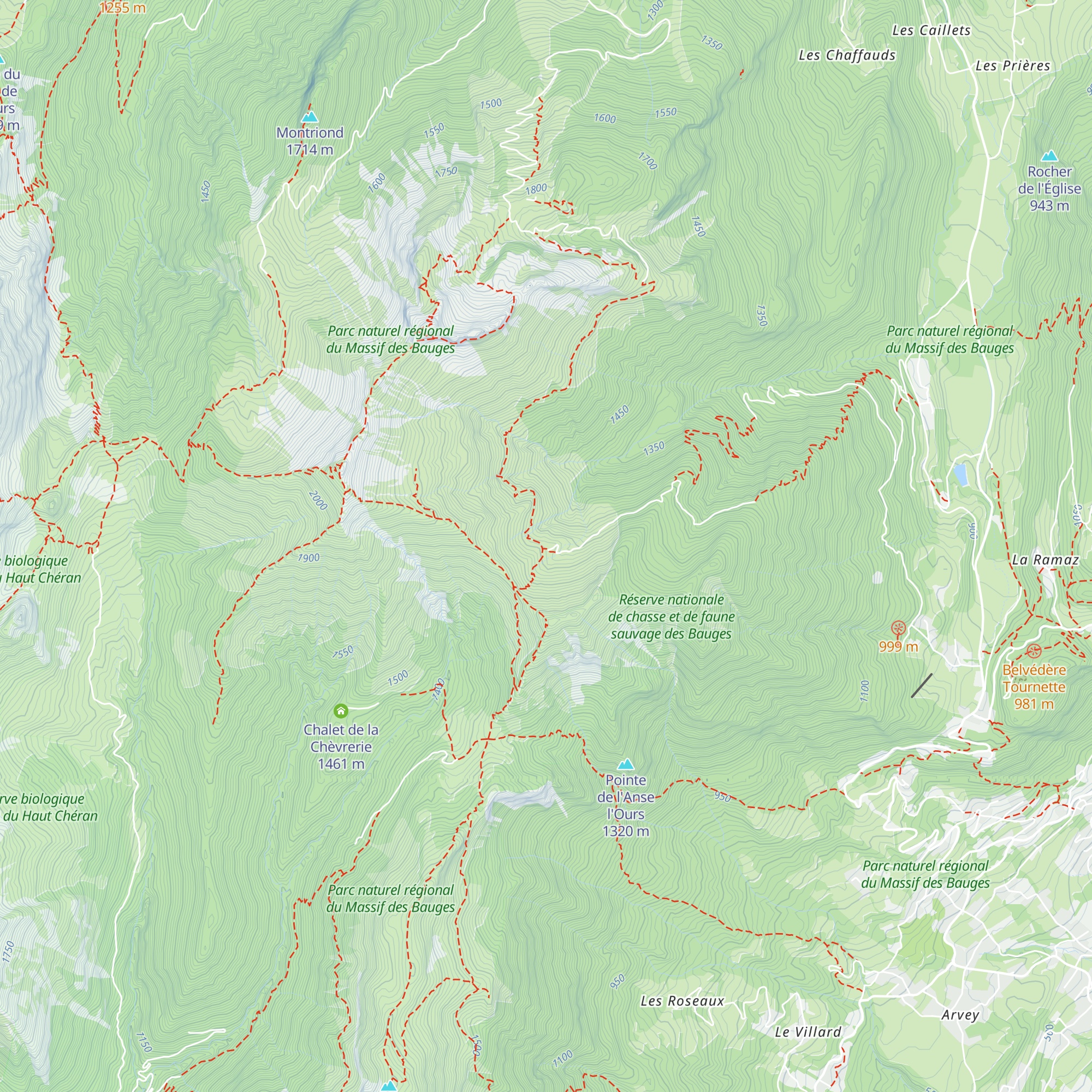 Chalet du Drison map