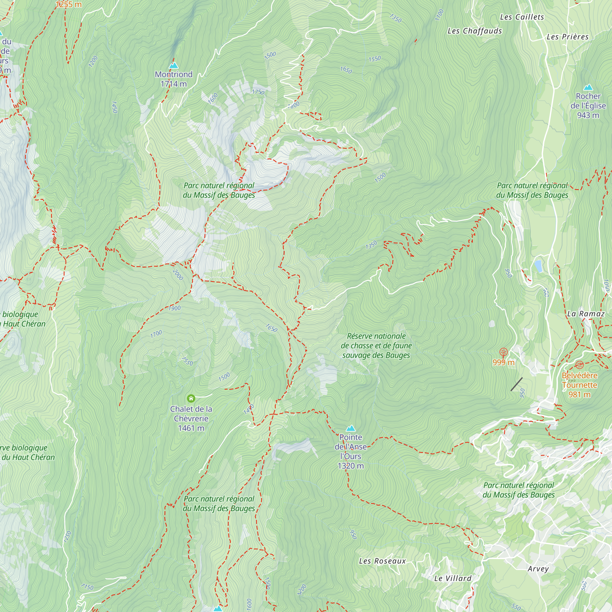 Chalet du Drison map