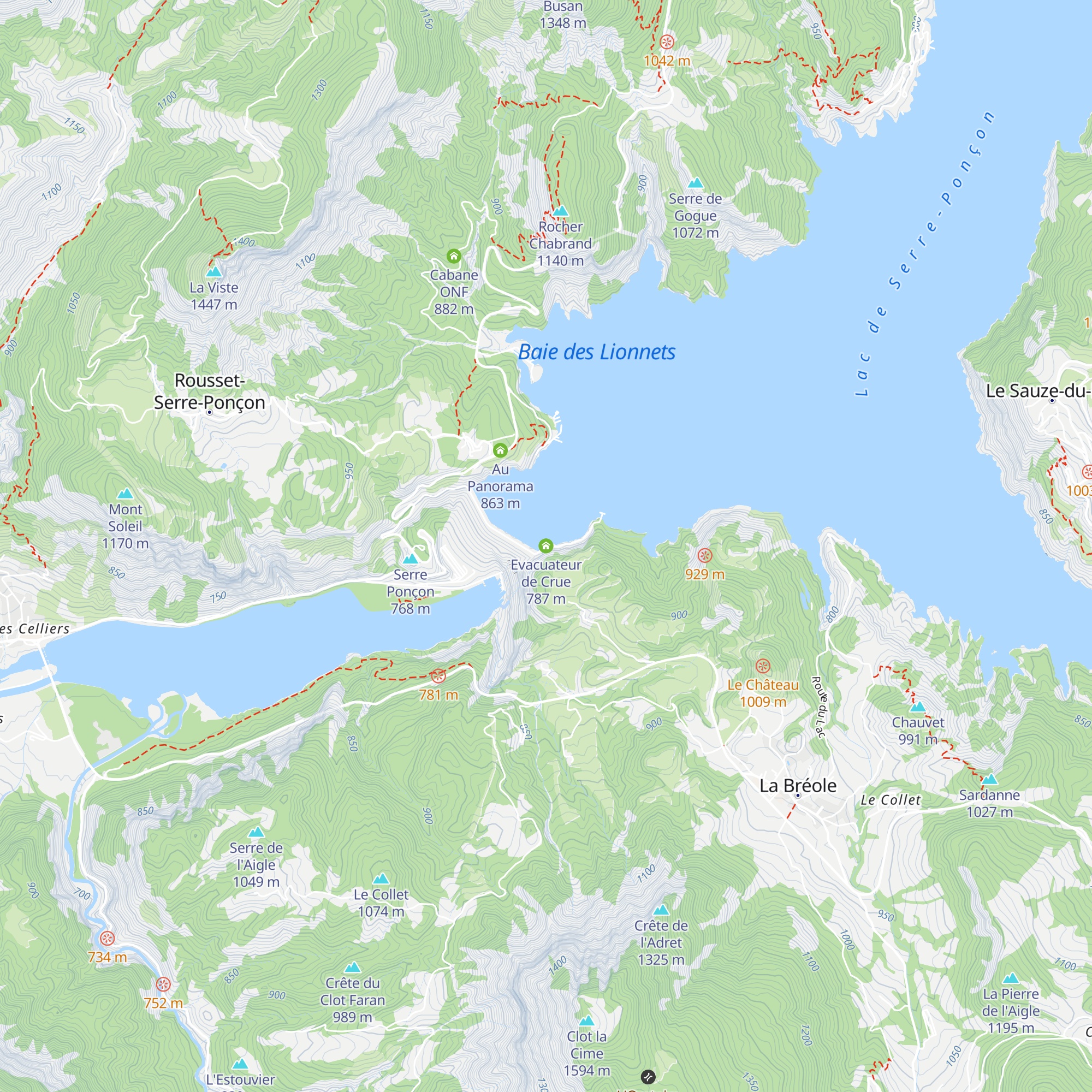Evacuateur de Crue map