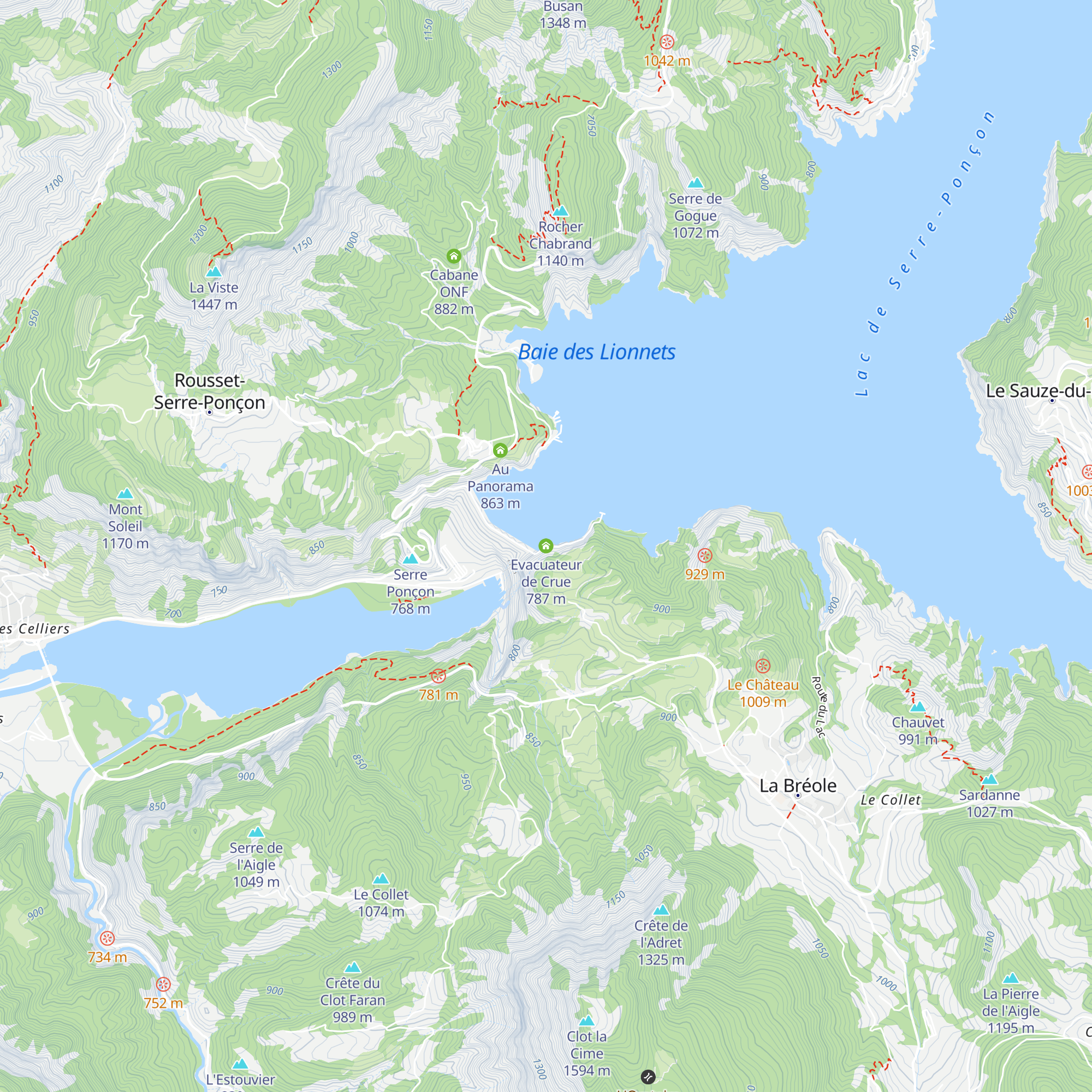 Evacuateur de Crue map