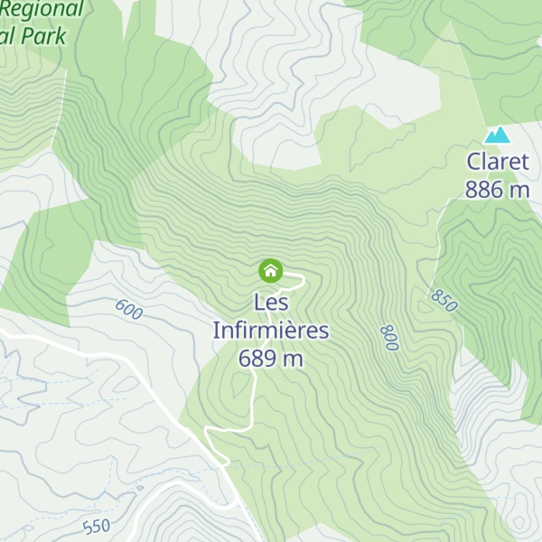Map of Les Infirmières
