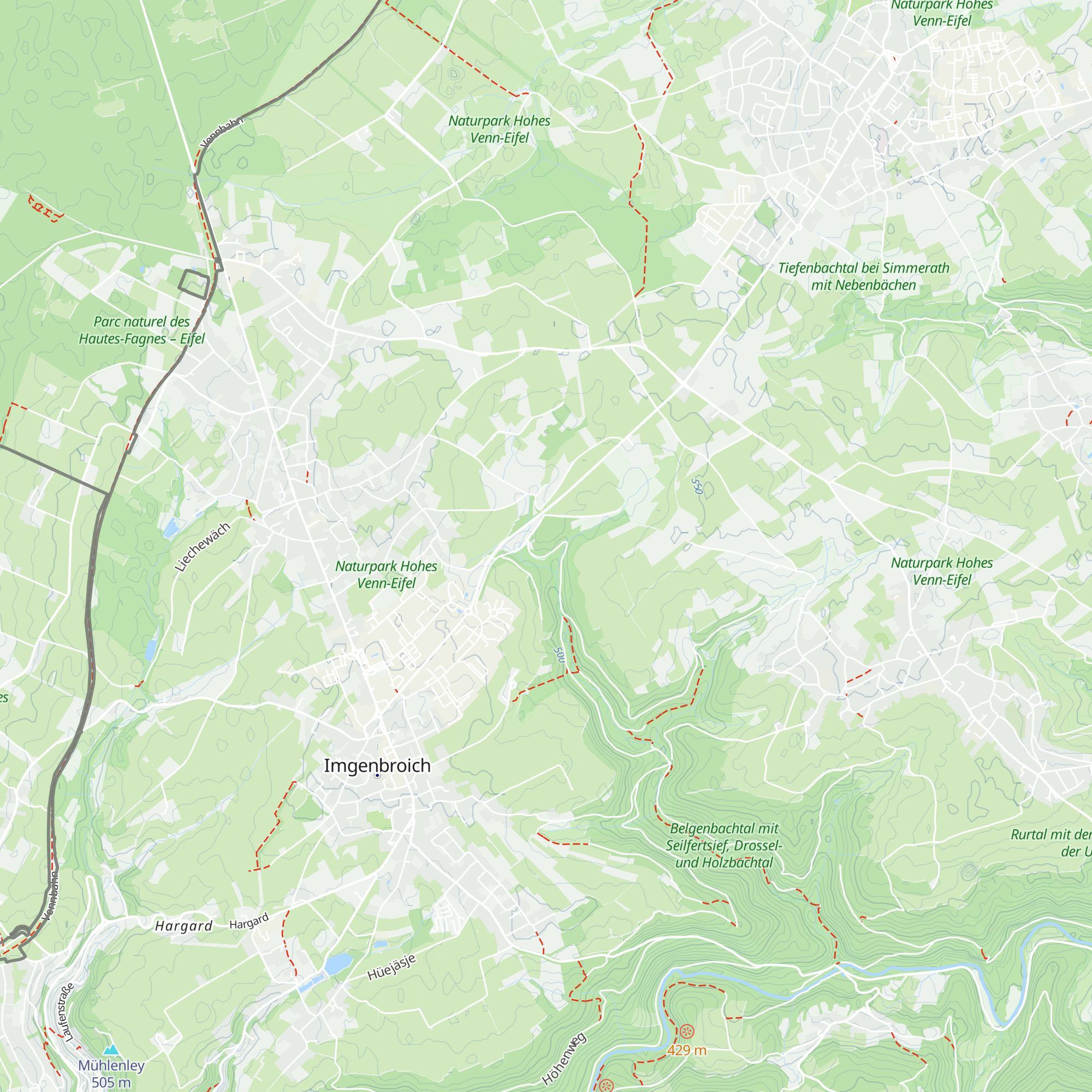 Grillhütte Belgenbach map