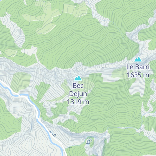 Map of Bec Dejun