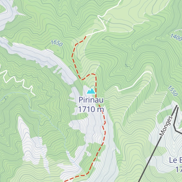 Map of Pirinau