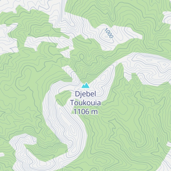 Map of Djebel Toukouia