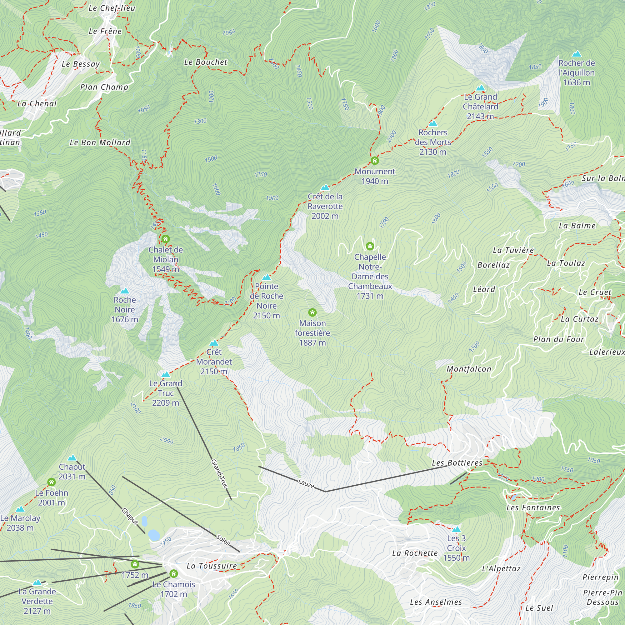 Maison forestière map