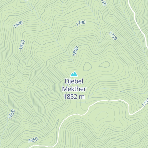 Map of Djebel Mekther