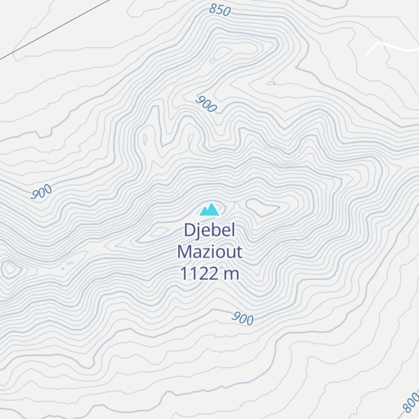 Map of Djebel Maziout