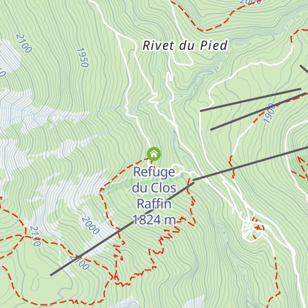 Map of Refuge du Clos Raffin