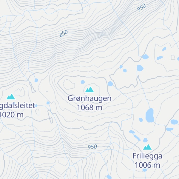 Map of Grønhaugen
