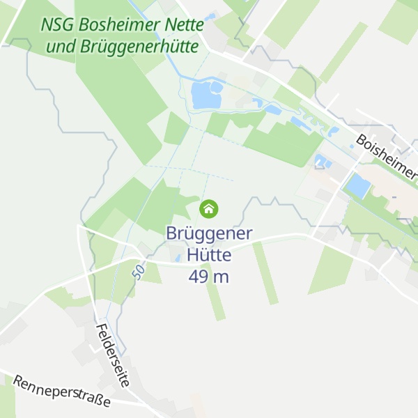 Map of Brüggener Hütte