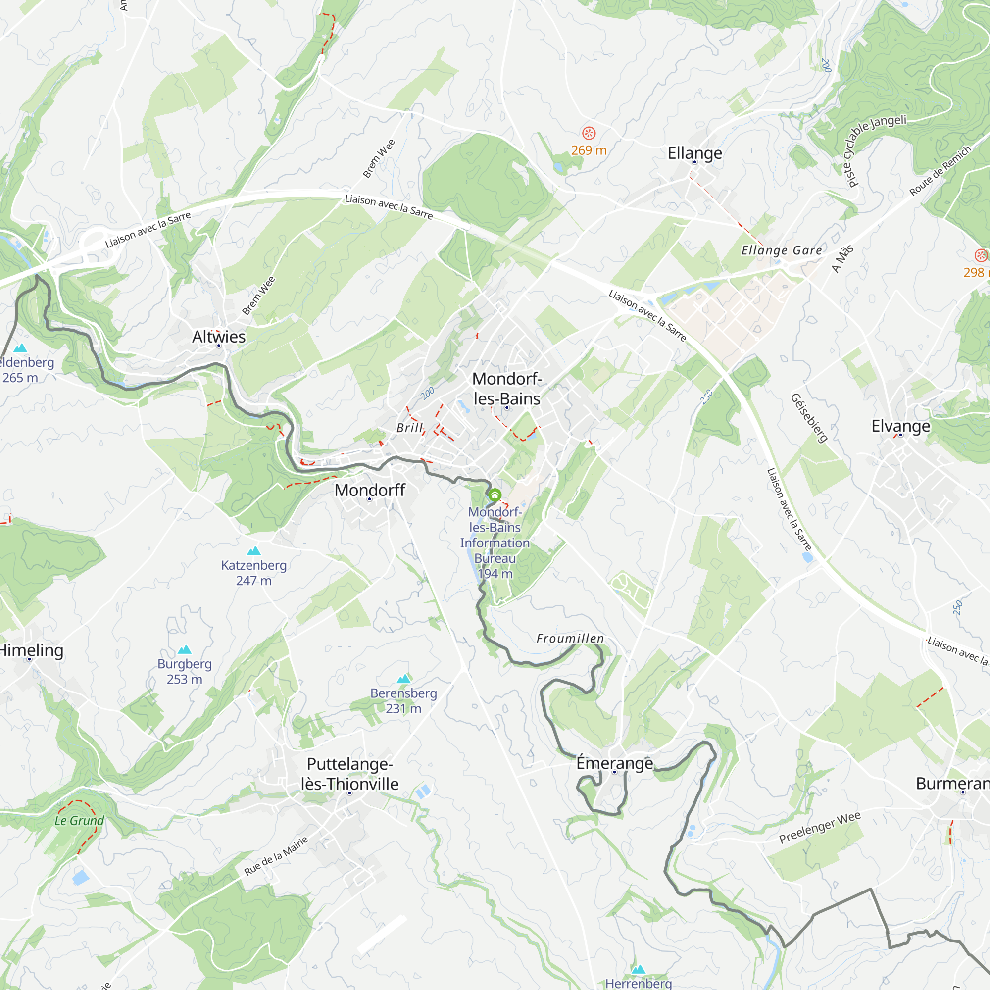 Mondorf-les-Bains Information Bureau map