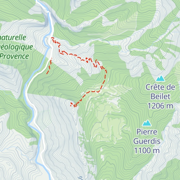 Map of Refuge d'Art Vieil Esclangon