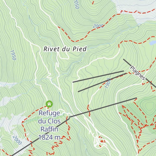 Map of Chalet des Plagnes
