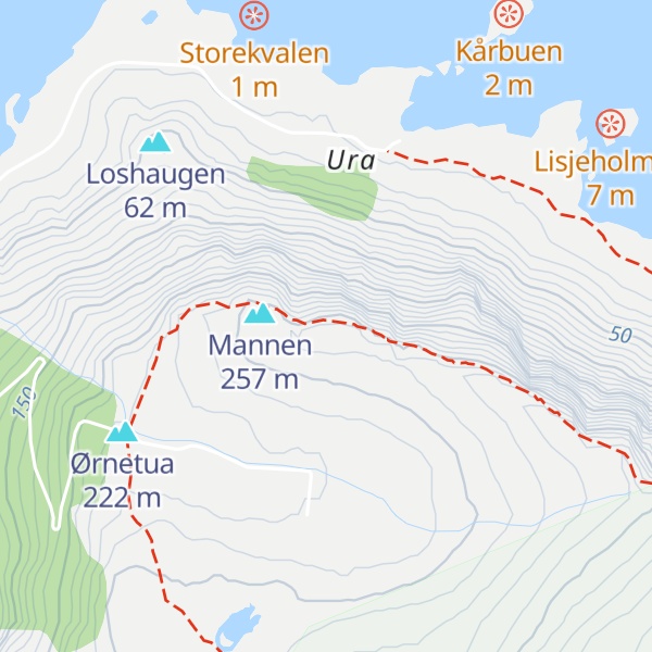 Map of Støhaugen