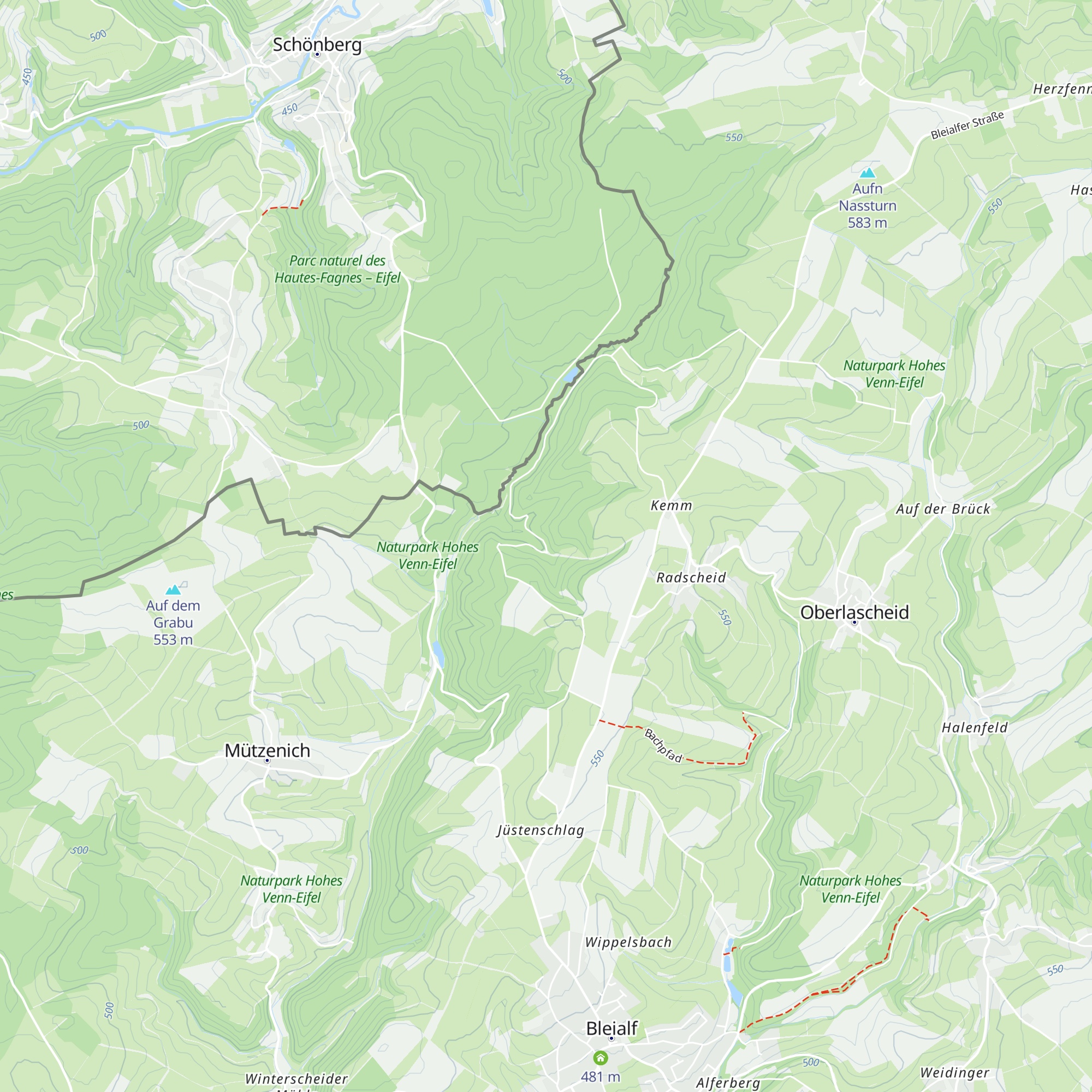 Leimbach-Hütte map