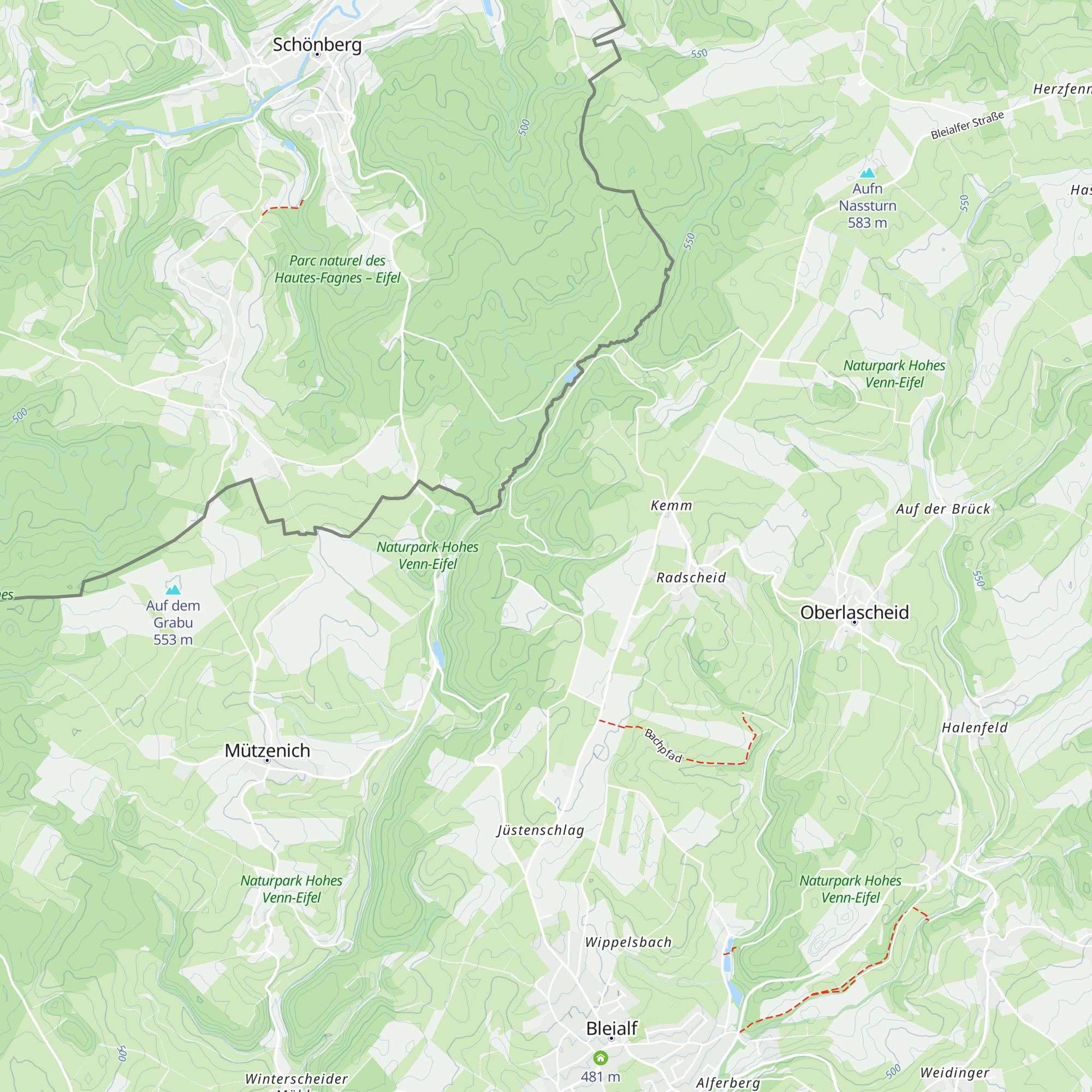 Leimbach-Hütte map