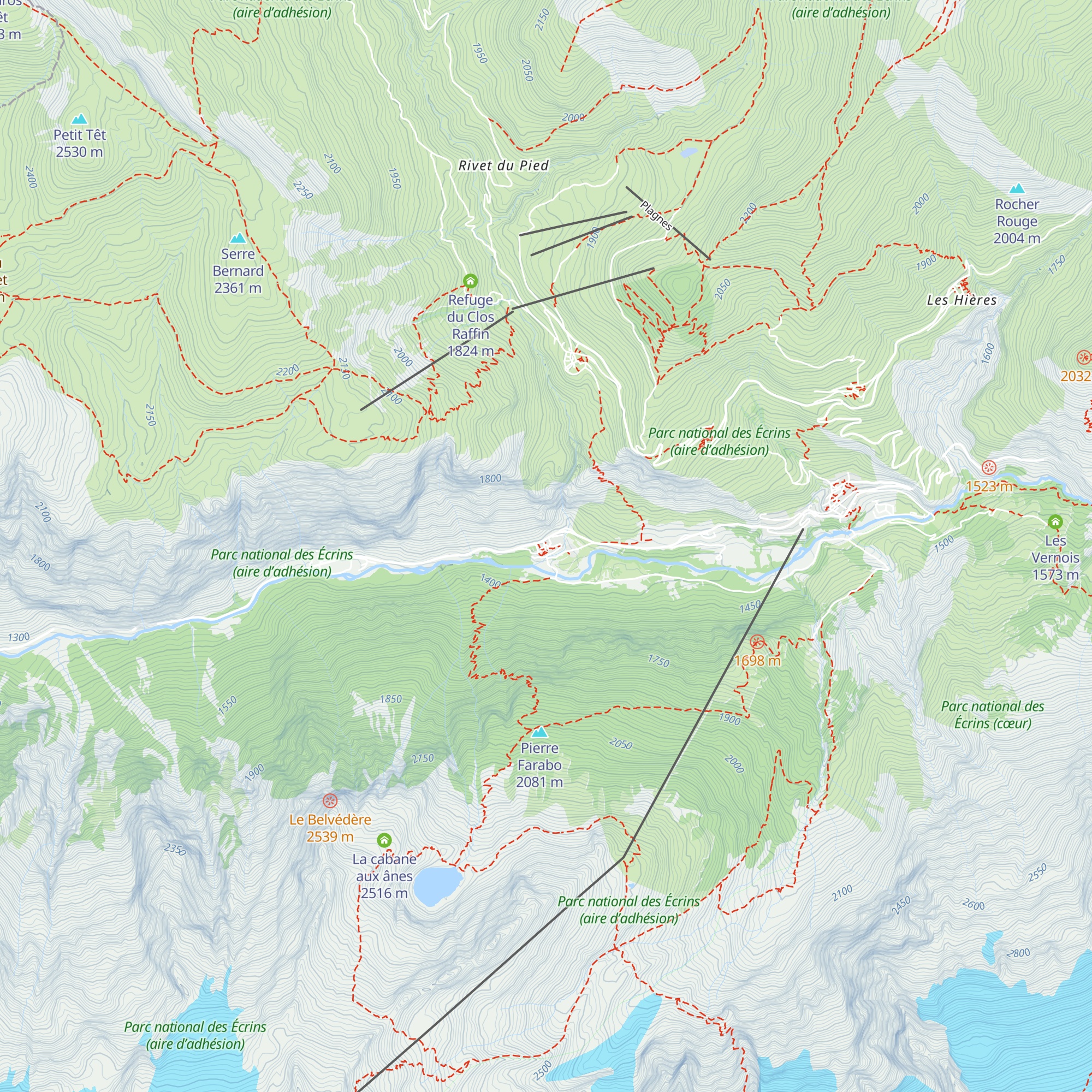 Gîte Le Camp de Base map