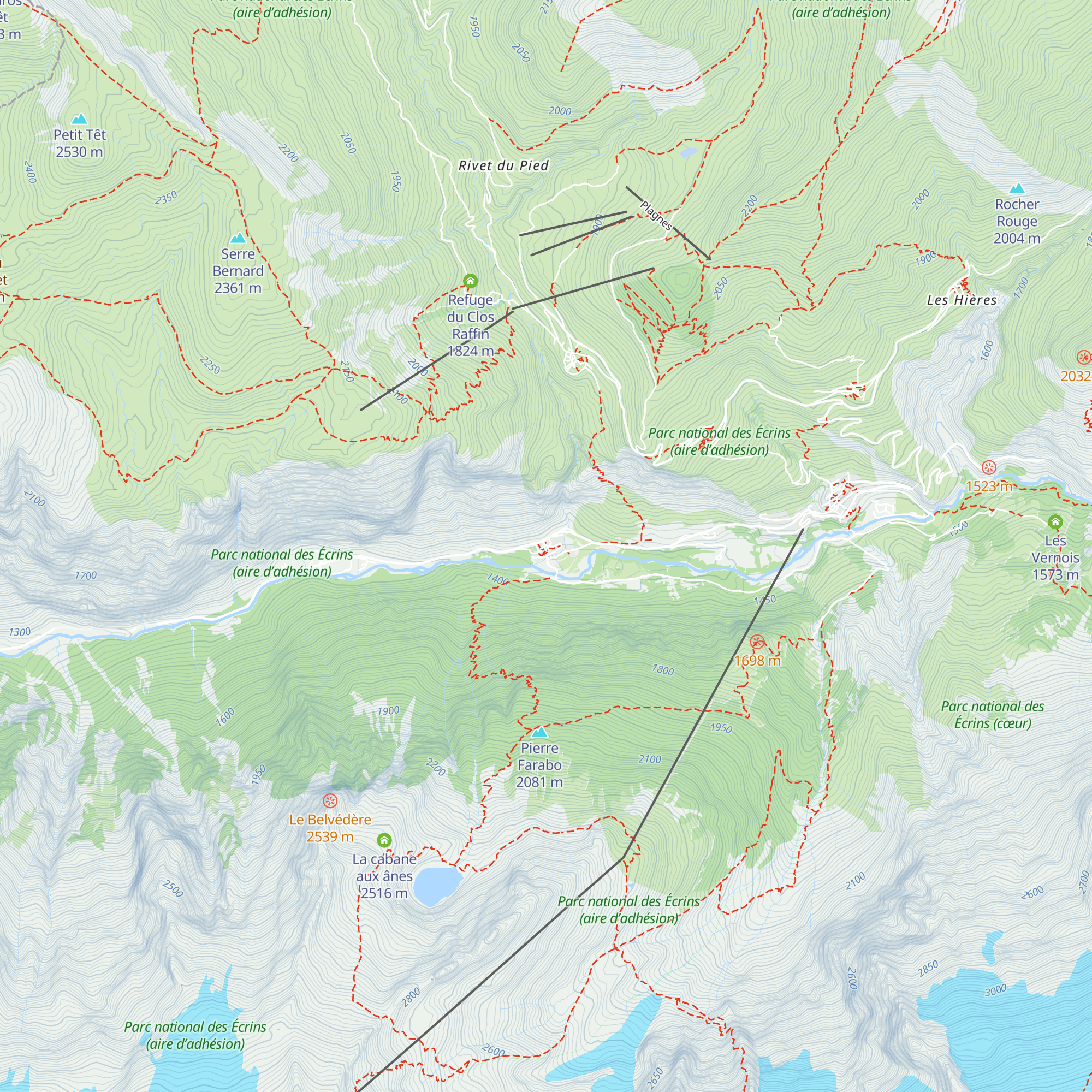 Gîte Le Camp de Base map