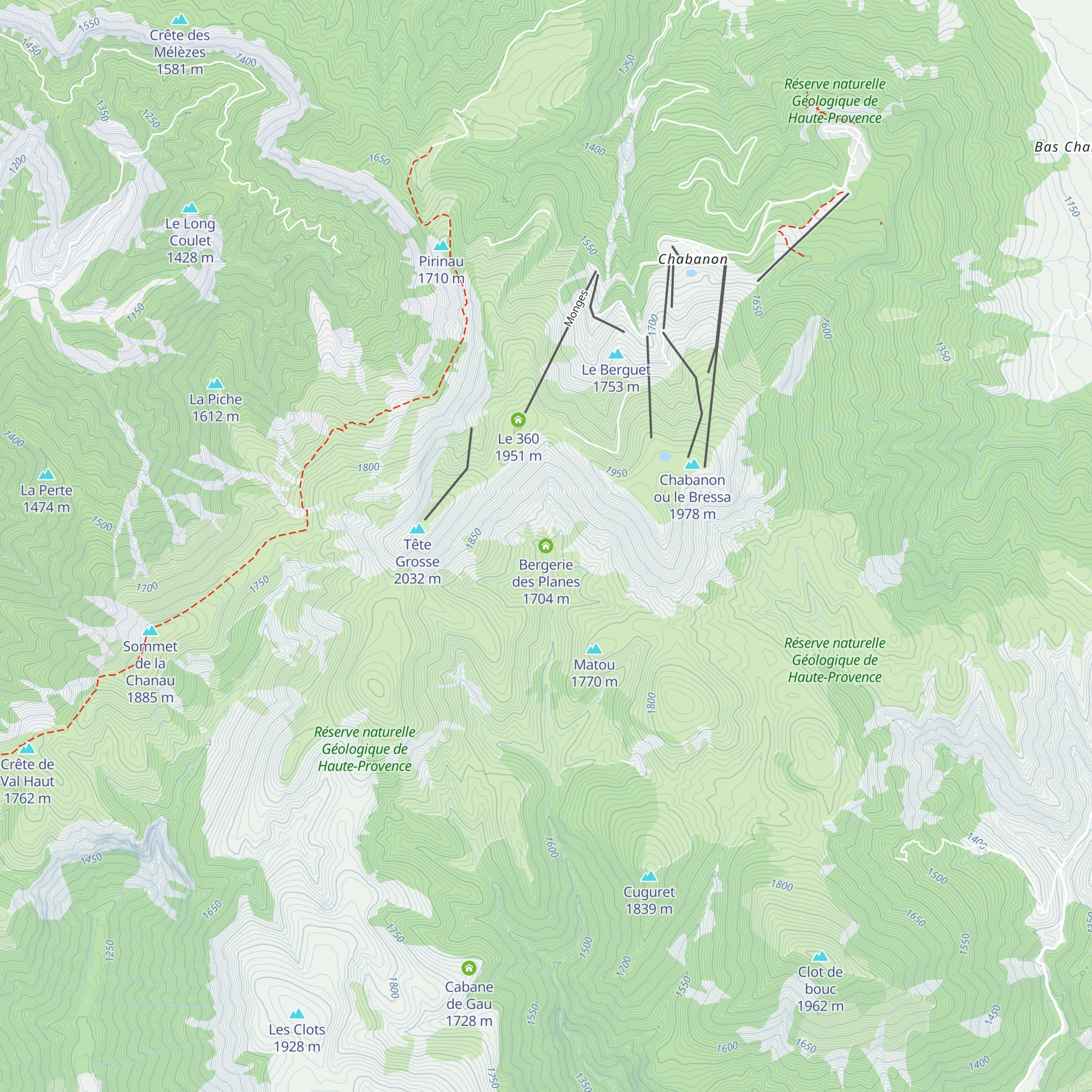 Bergerie des Planes map