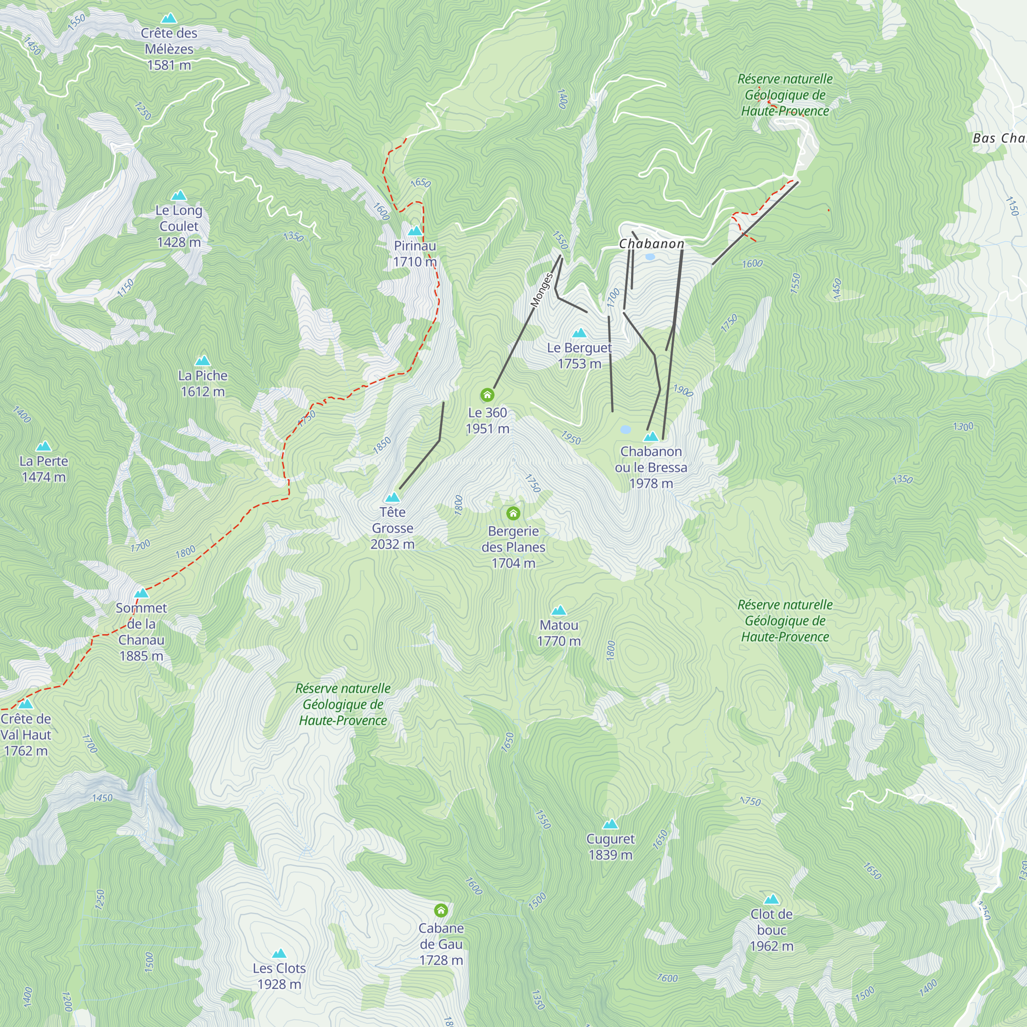 Bergerie des Planes map