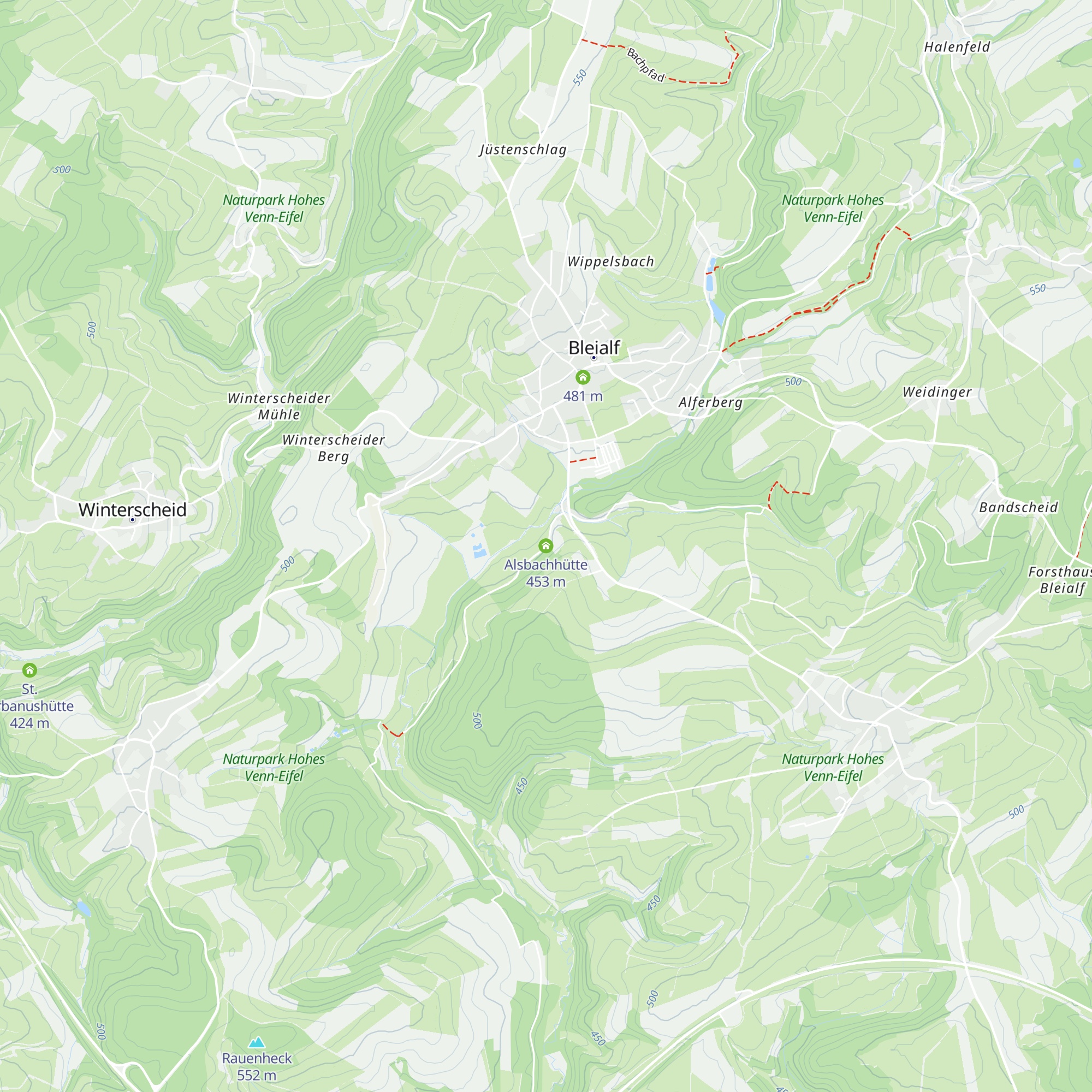 Alsbachhütte map