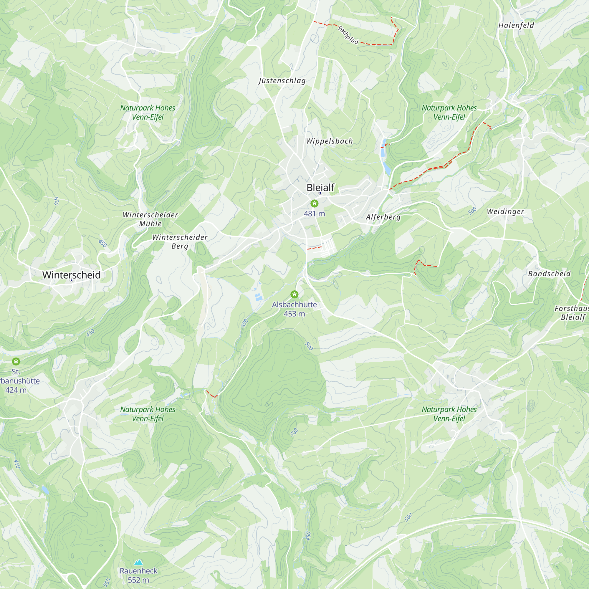 Alsbachhütte map