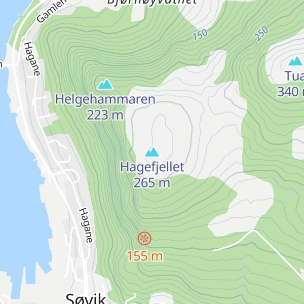 Map of Hagefjellet