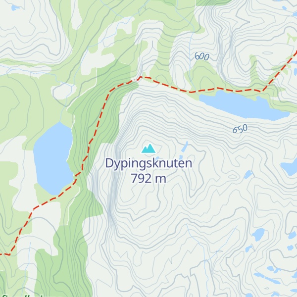 Map of Dypingsknuten