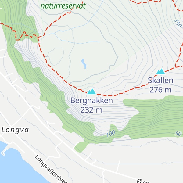 Map of Bergnakken
