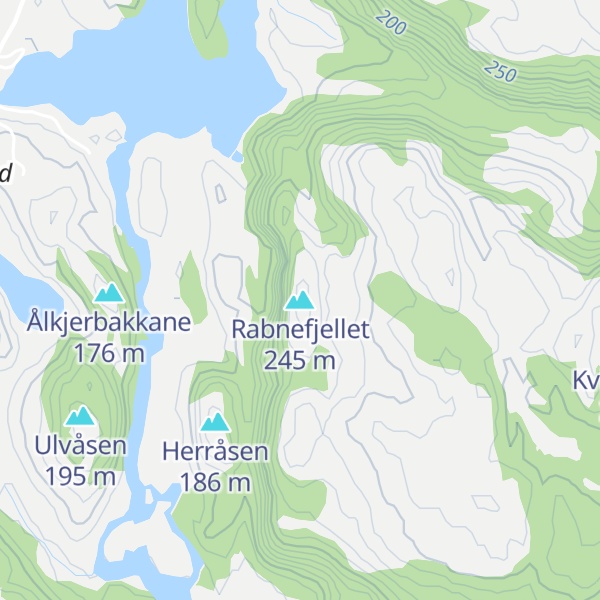 Map of Rabnefjellet
