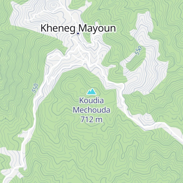Map of Koudia Mechouda