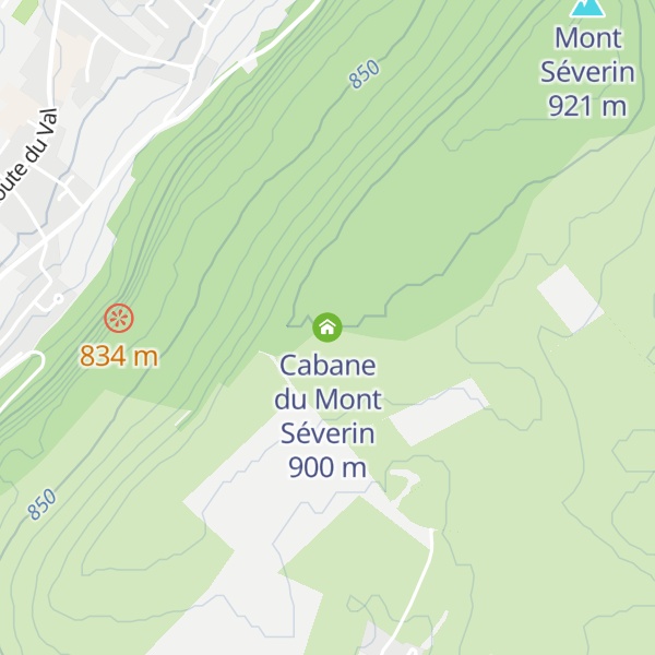 Map of Cabane du Mont Séverin