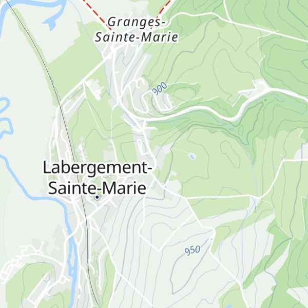 Map of Gîte la longère de l'Aberge