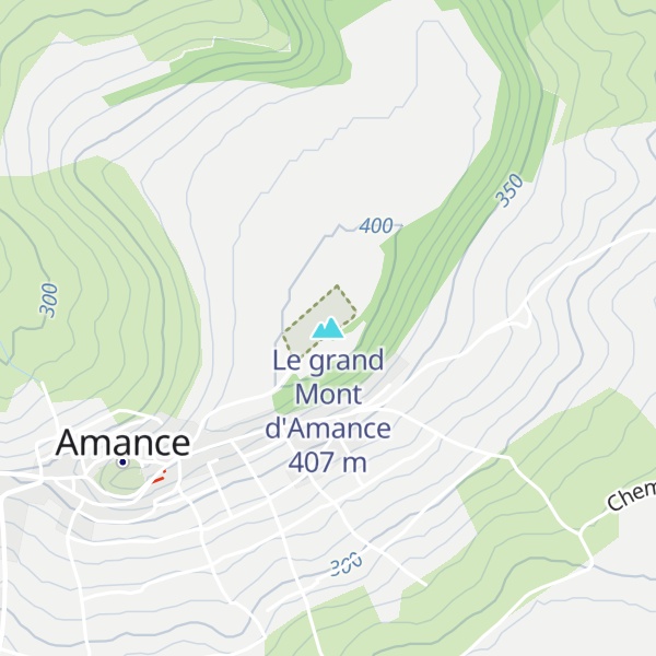 Map of Le grand Mont d'Amance