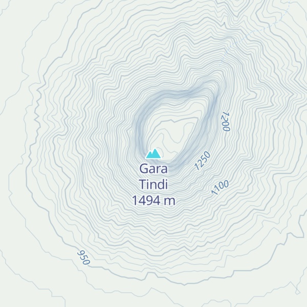 Map of Gara Tindi