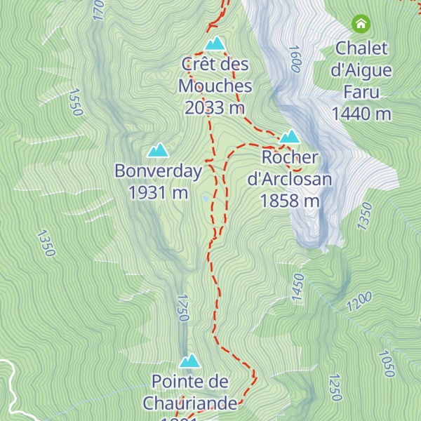 Map of Cabane d'Arclosan