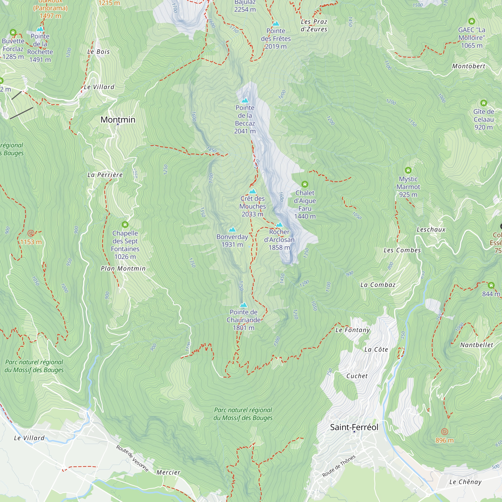 Cabane d'Arclosan map