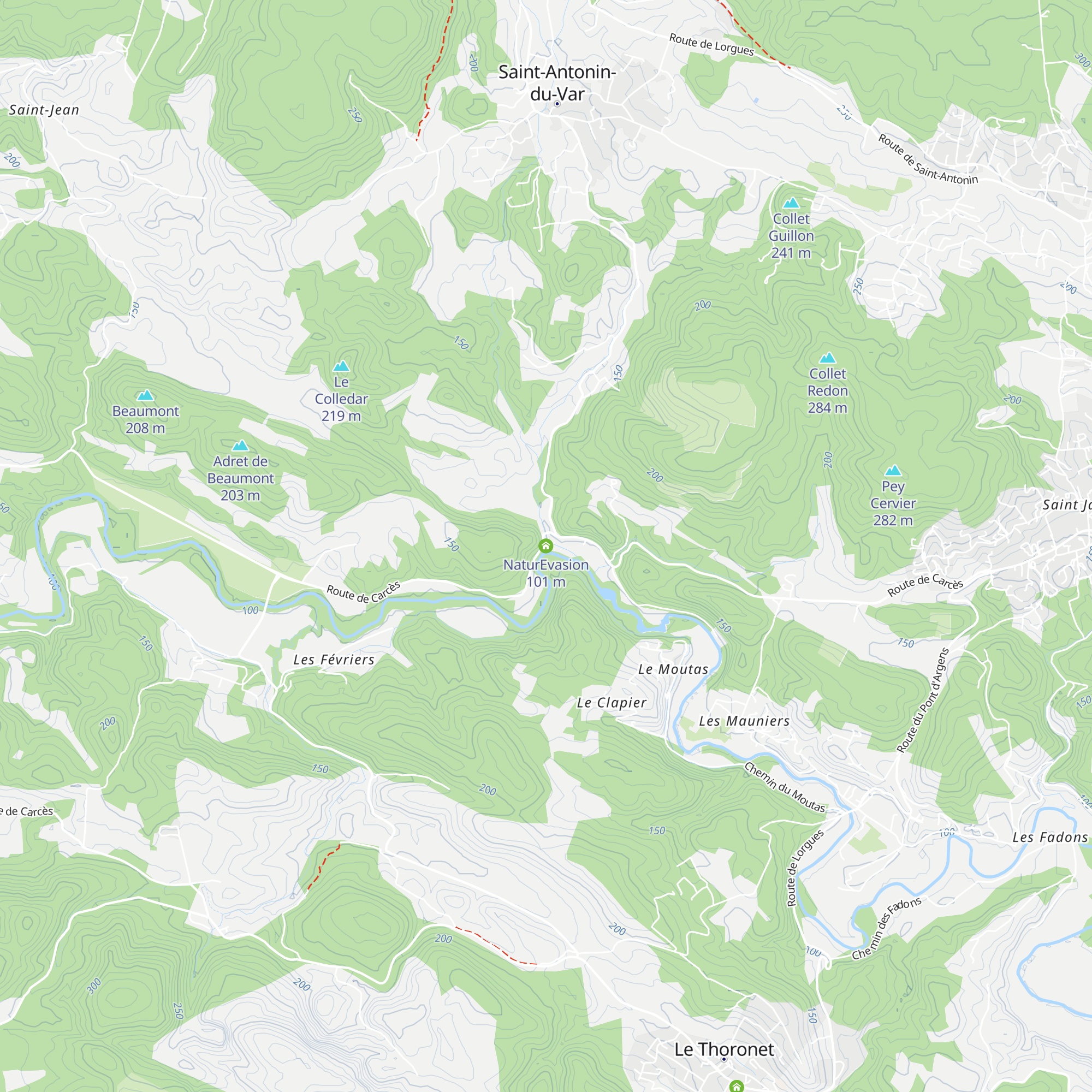 NaturEvasion map